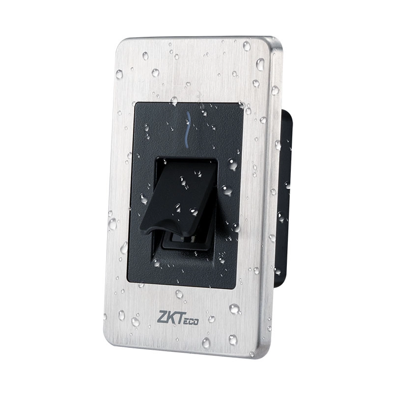 Zkteco fr1500s - lector esclavo de huella bio id tarjetas id 125 khz  ip65  rs485 y led indicador de estado  compatible con paneles inbio (no incluye fuente  se energiza desde el panel)