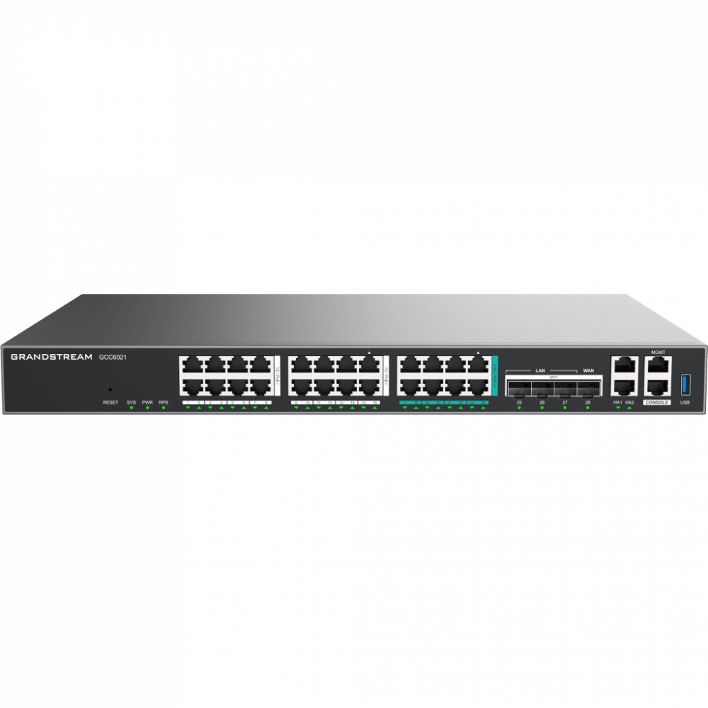 Dispositivo de convergencia de redes gcc6021  router vpn  firewall de próxima generación  ip pbx  switch de red  4 puertos gigabit ethernet  1 puerto sfp+ 10 gigabit  1 puerto 2.5 gigabit  gestión en la nube gdms  montaje en pared