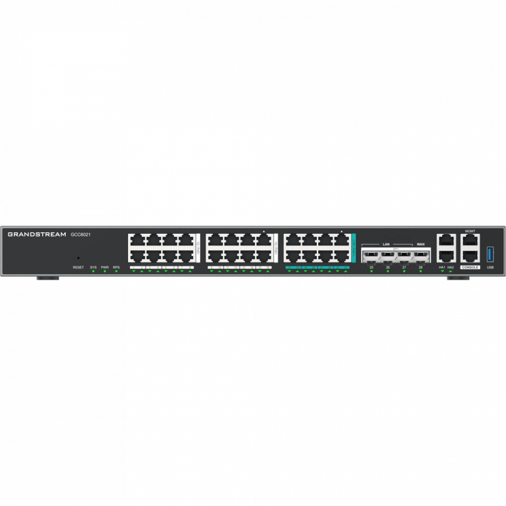 Dispositivo de convergencia de redes gcc6021  router vpn  firewall de próxima generación  ip pbx  switch de red  4 puertos gigabit ethernet  1 puerto sfp+ 10 gigabit  1 puerto 2.5 gigabit  gestión en la nube gdms  montaje en pared