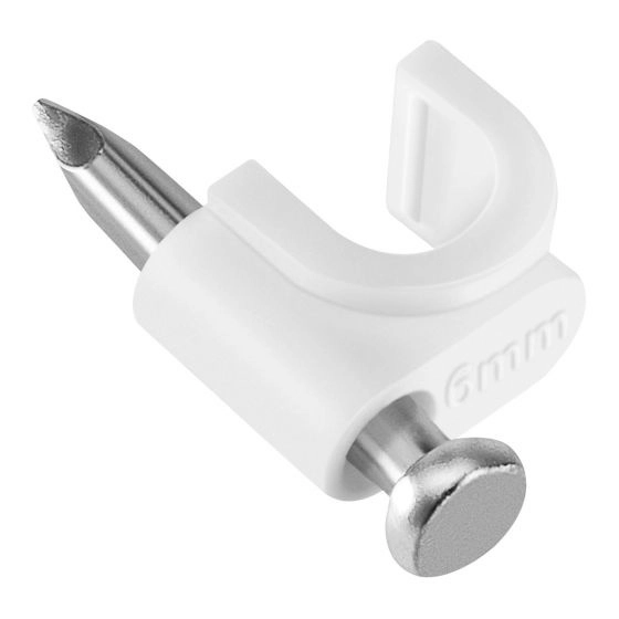 Saxxon gra955b - bolsa de 50 grapas de pared color blancodiametro 6mm  con clavo de 34 para concreto de alta resistencia