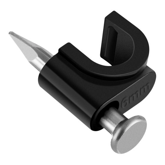 Saxxon gra955n- bolsa de 50 grapas de pared color negro diametro 6mm  con clavo de 34 para concreto de alta resistencia