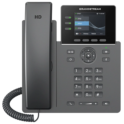 Teléfono ip, grado carrier poe a giga, 3 teclas de línea con hasta 3 cuentas sip,  4 xml programables sensibles al contexto botones programables, 5 botones de navegaciónmenú, 8 botones de función dedicadas, fuente de poder incluida 2.8 pulgadas (320x240) lcd tft en color