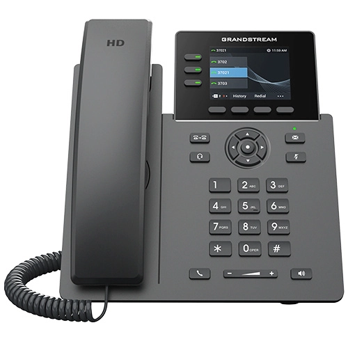 Teléfono ip, grado carrier poe a giga, 3 teclas de línea con hasta 3 cuentas sip,  4 xml programables sensibles al contexto botones programables, 5 botones de navegaciónmenú, 8 botones de función dedicadas, fuente de poder incluida 2.8 pulgadas (320x240) lcd tft en color