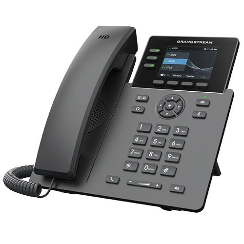 Teléfono ip, grado carrier poe a giga, 3 teclas de línea con hasta 3 cuentas sip,  4 xml programables sensibles al contexto botones programables, 5 botones de navegaciónmenú, 8 botones de función dedicadas, fuente de poder incluida 2.8 pulgadas (320x240) lcd tft en color