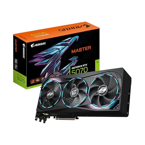 Tarjeta de video gigabyte gv-n5070aorus m-12gd / rtx 5070 / gddr7 12 gb / pcie 5.0 / dp 2.1 / hdmi 2.1 / gamer