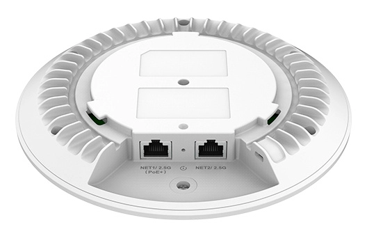 Grandstream gwn7670 - punto de acceso wi-fi 7 802.11be doble banda hasta 3.6 gbps mimo 2x2 con mlo, 4k-qam y ofdma 2 puertos 2.5g (poe+) 256 usuarios concurrentes ultra baja latencia para alta densidad gestión gratuita gwn.cloud