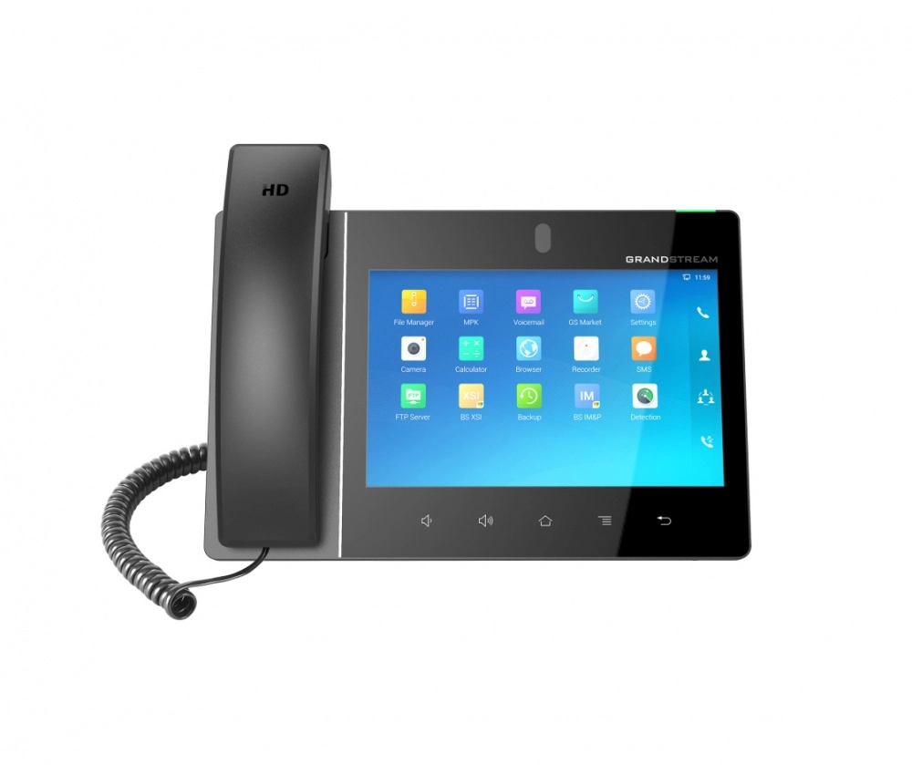 Teléfono ip android grandstream gxv3380 de videoconferencia gigabit con 16 cuentas sip - pantalla táctil capacitiva de 8 pulgadas, cámara 2 megapíxeles, aud