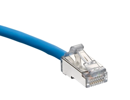Patch cord cat 6a high-flex 3 ft  azul (l)