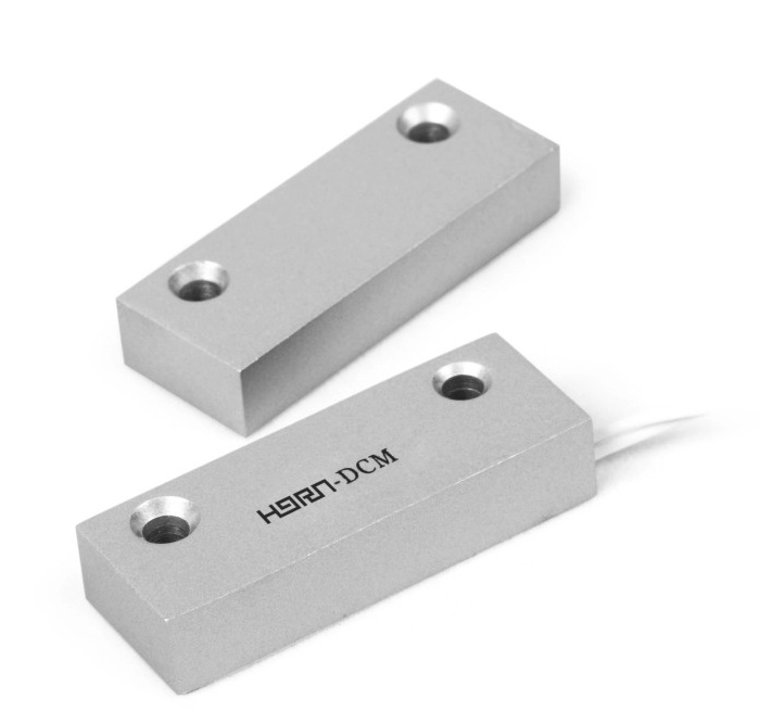 Ihorn ho03f - contacto magnético alámbrico de metal. compatible con dsc  risco  ihorn  salida n.c.