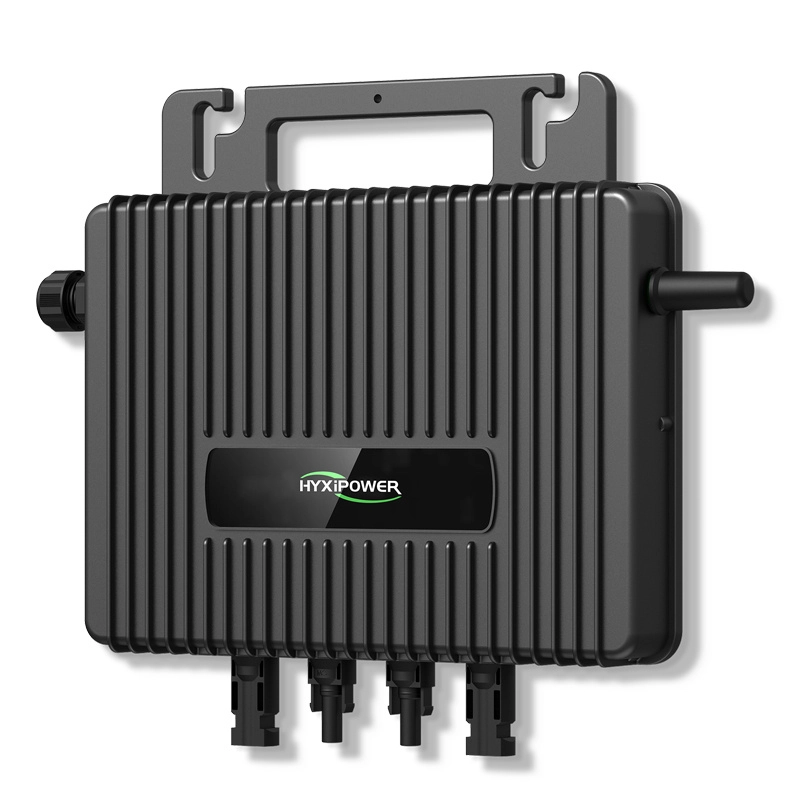 Hyxipower hyxm1000s - microinversor residencial  potencia salida 1000w  comunicación sub-1g  conexión hasta 2 módulos protección ip67  diseño tipo gancho  plug & play