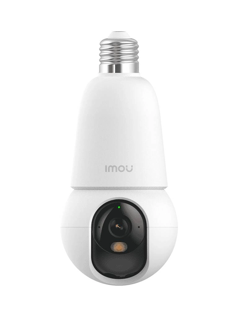 La imou bulbcam 3mp combina alta resolución - capacidades inteligentes de detección y un diseño discreto en forma de bombilla