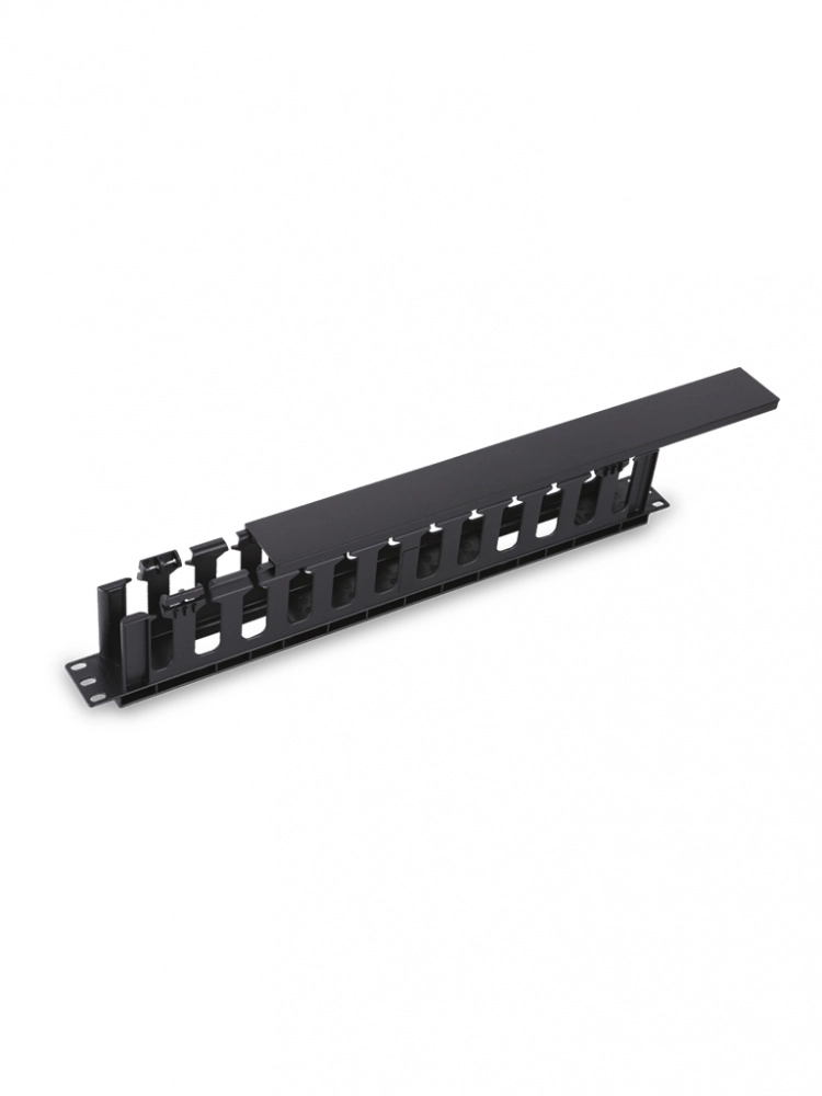 Saxxon j6068 - organizador de cable horizontal para rack  un lado  plastico  1u