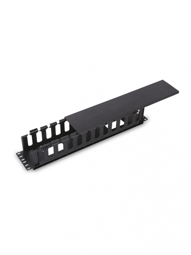 Saxxon j6069 - organizador de cable horizontal para rack  un lado  plastico  2u
