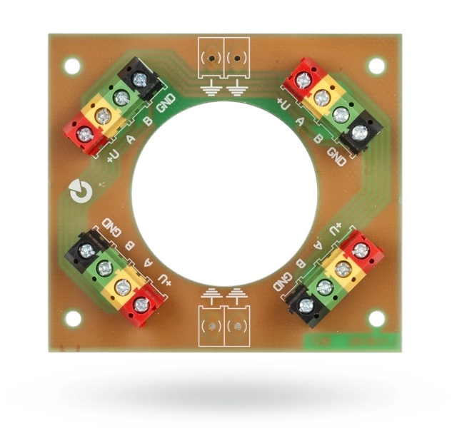 Modulo terminal del bus, el ja-110z-b esta hecho para la conexion de los conductores del bus en el sistema ja-100. se puede instalar en la caja ja-190pl