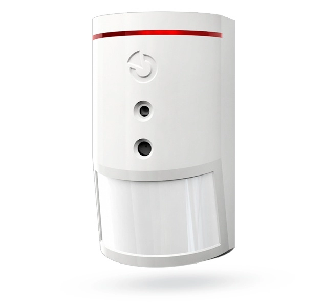 Detector de movimiento pir inalambrico con la camara, el detector sirve para la deteccion del movimiento humano en el interior de los edifi cios y la videoverifi cacion de alarmas. la camara toma fotografias en color mediante la deteccion de movimiento humano, una vez armado el sistema