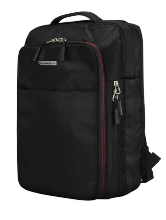 Mochila swissmobility jack 17 2 cierres principales expansión porta calzado y bebidas incluidos doble asa color negro