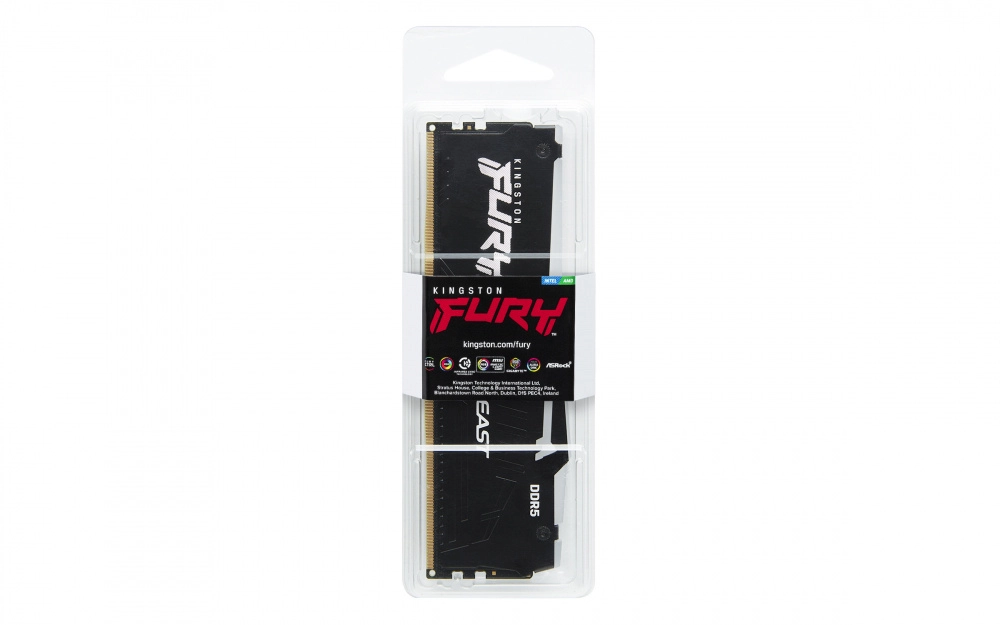 Memoria dimm ddr5 kingston (kf556c36bbea-64)  64gb (1x64gb) 5600mhz, cl36, fury beast rgb
