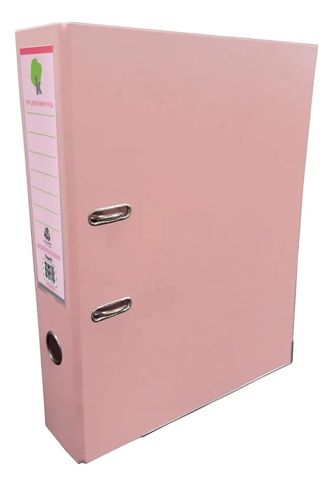 Techmakro kit 25 carpetas para archivo de carton forrado de pvc, peach