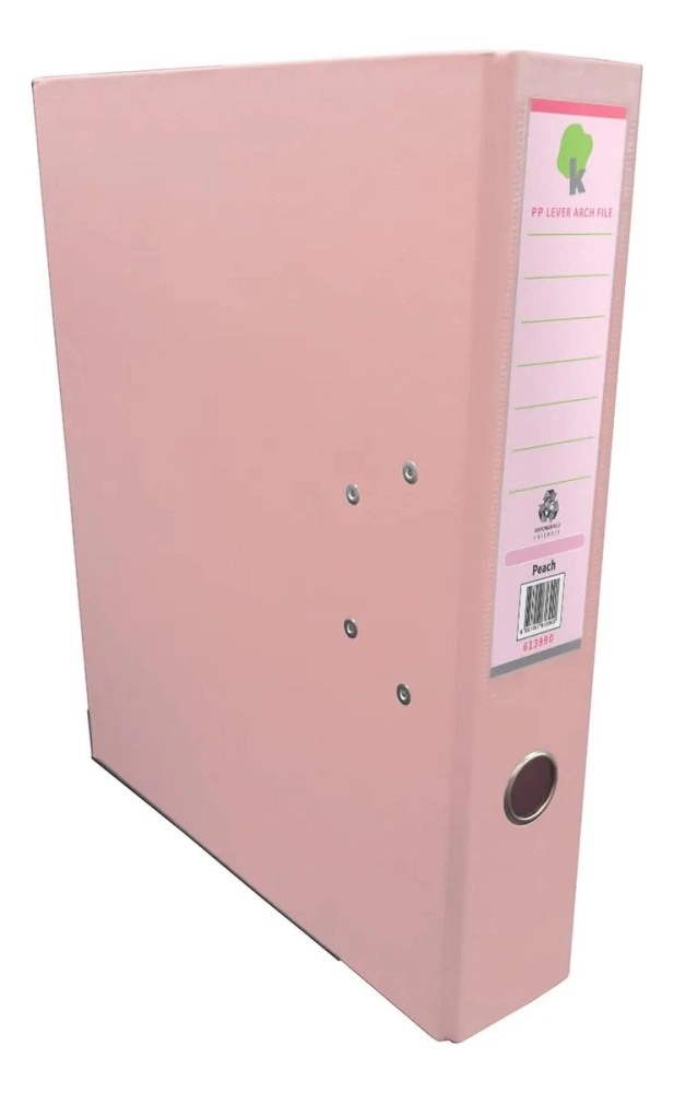 Techmakro kit 25 carpetas para archivo de carton forrado de pvc, peach