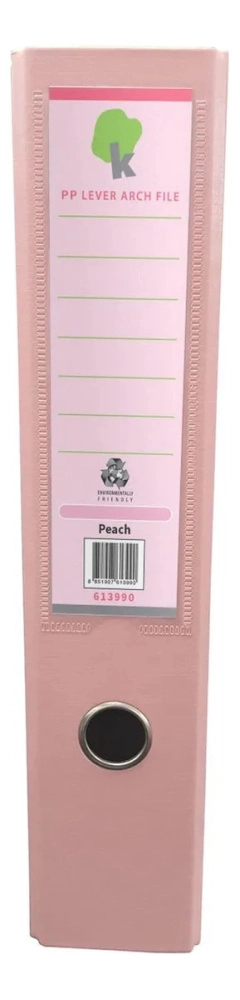 Techmakro kit 25 carpetas para archivo de carton forrado de pvc, peach