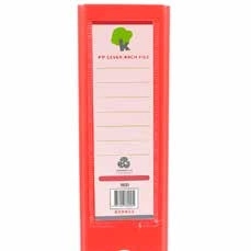 Techmakro kit 4 carpetas de carton forrada de pvc rojo para archivo