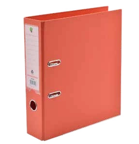 Techmakro kit 4 carpetas de carton forrada de pvc salmon parchivo