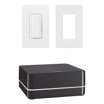 Kit de control de iluminación  hasta 100 dispositivos inalámbricos  atenuador 600 w incandescente  150 w led  control por app y voz  ethernet