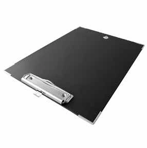 Techmakro kit 10 tablas de carton forrada de pvc negra con clip