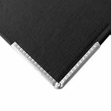 Techmakro kit 10 tablas de carton forrada de pvc negra con clip