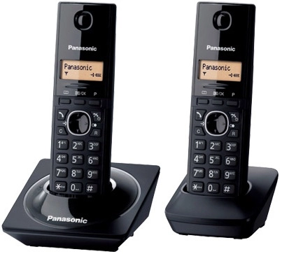 Teléfono inalámbrico panasonic kx-tg1712meb - escritorio, negro, no, si, lcd