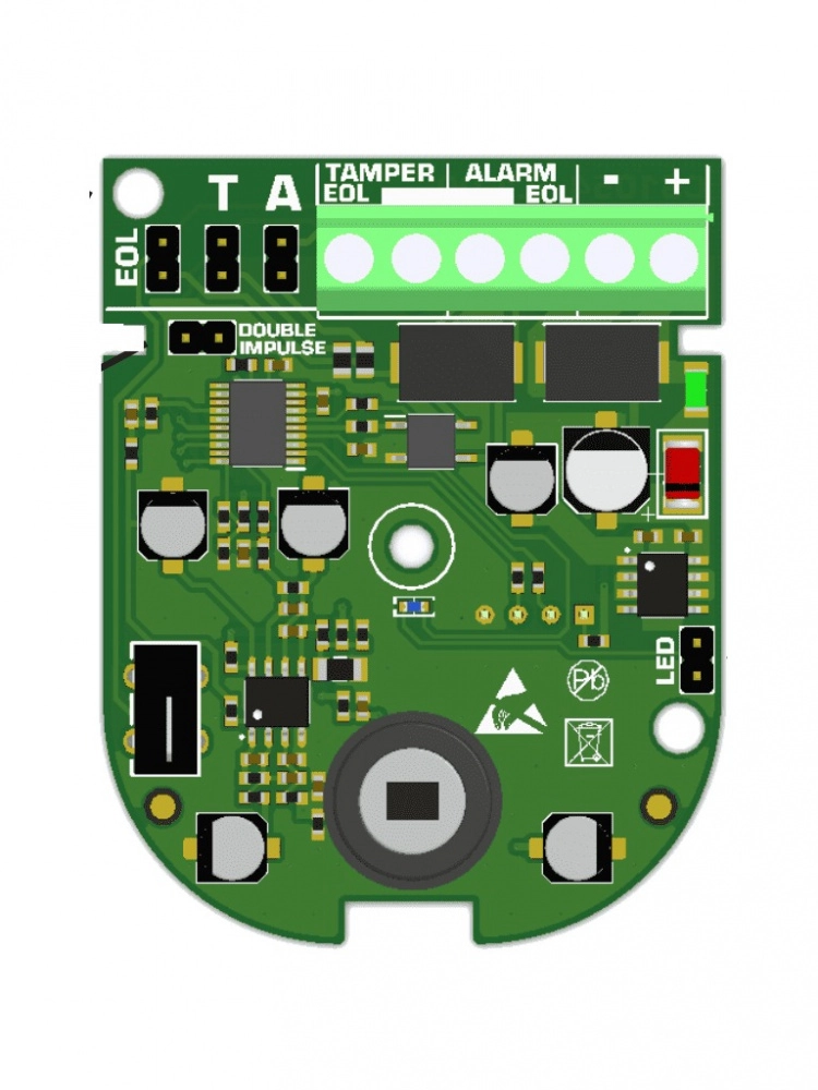 Dsc lc200- detector de movimiento digital infrarrojo cableado anti-mascotas. 15 mts tecnología lodiff® optics y poly ir®,