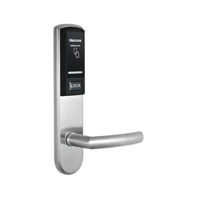 Zkteco lh3000r - cerradura derecha para hotel con tecnología mifare 13.56 mhz, compatible con puertas de 40 a 55 mm de grosor, 2 pestillos de seguridad, fabricada en acero inoxidable, capacidad de registro de 224 eventos