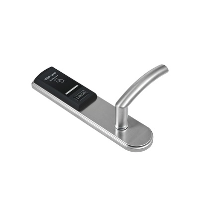 Zkteco lh3000r - cerradura derecha para hotel con tecnología mifare 13.56 mhz, compatible con puertas de 40 a 55 mm de grosor, 2 pestillos de seguridad, fabricada en acero inoxidable, capacidad de registro de 224 eventos