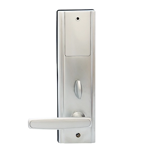 Zkteco lh3600r - cerradura derecha para hotel con tecnología mifare 13.56 mhz, compatible con puertas de 35 a 55 mm de grosor, estándar americano, con 5 pestillos de seguridad