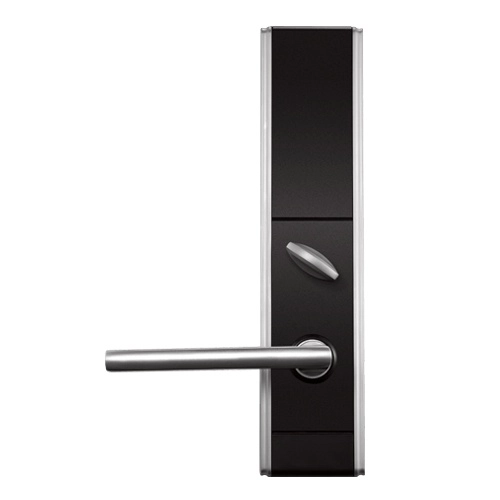 Zkteco lh6800l- cerradura izquierda para hotel con tecnología mifare 13.56 mhz, compatible con puertas de 35 a 45 mm de grosor, fabricada en aleación de zinc, capacidad de registro de 224 eventos