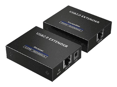 Saxxon lkv100usb - extensor usb 1 puerto usb de entrada permite extender hasta 4 puertos usb de salida hasta 150m con cable cat6com patible con windows & mac & linux