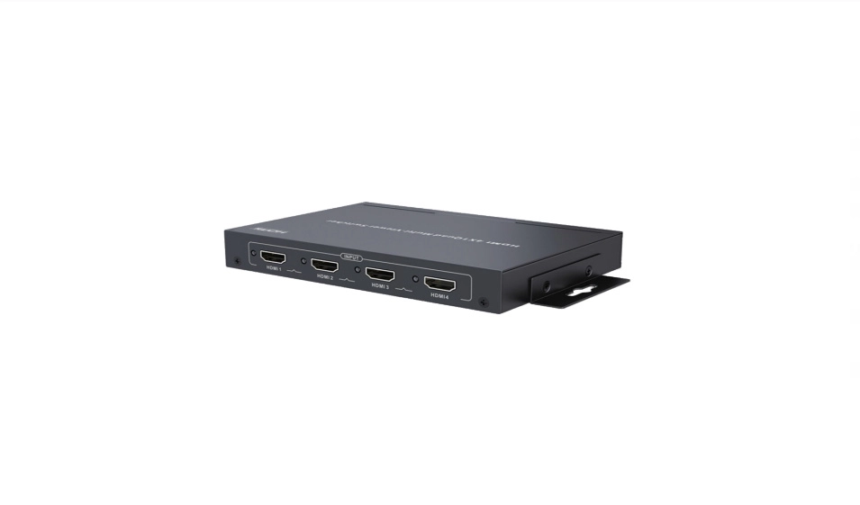 Saxxon lkv401ms- switch de video hdmi multivista para 4 entradas y 1 salida resolución 1080p@60hz múltiples modos de vista modo dual y 3 modos cuádruples muestra el video de 4 dispositivos en un monitor