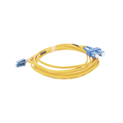 Tce  - lp-fo-d-lcu-scu-03 - jumper lc-sc monomodo  upc  duplex 2 mm  3 metro  amarillo