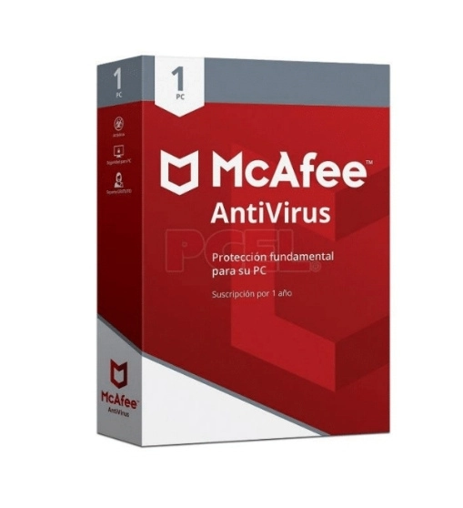 Mcafee antivirus 1pc pais de origen usa
