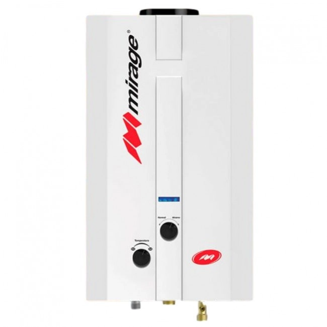 Mirage boiler mbf06ef,de  gas natural,serie flux, 6lmin, blanco basico