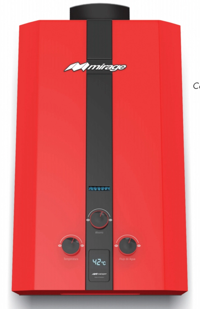 Mirage boiler mbf06zb gas lp,serie flux,6lmin, color rojo