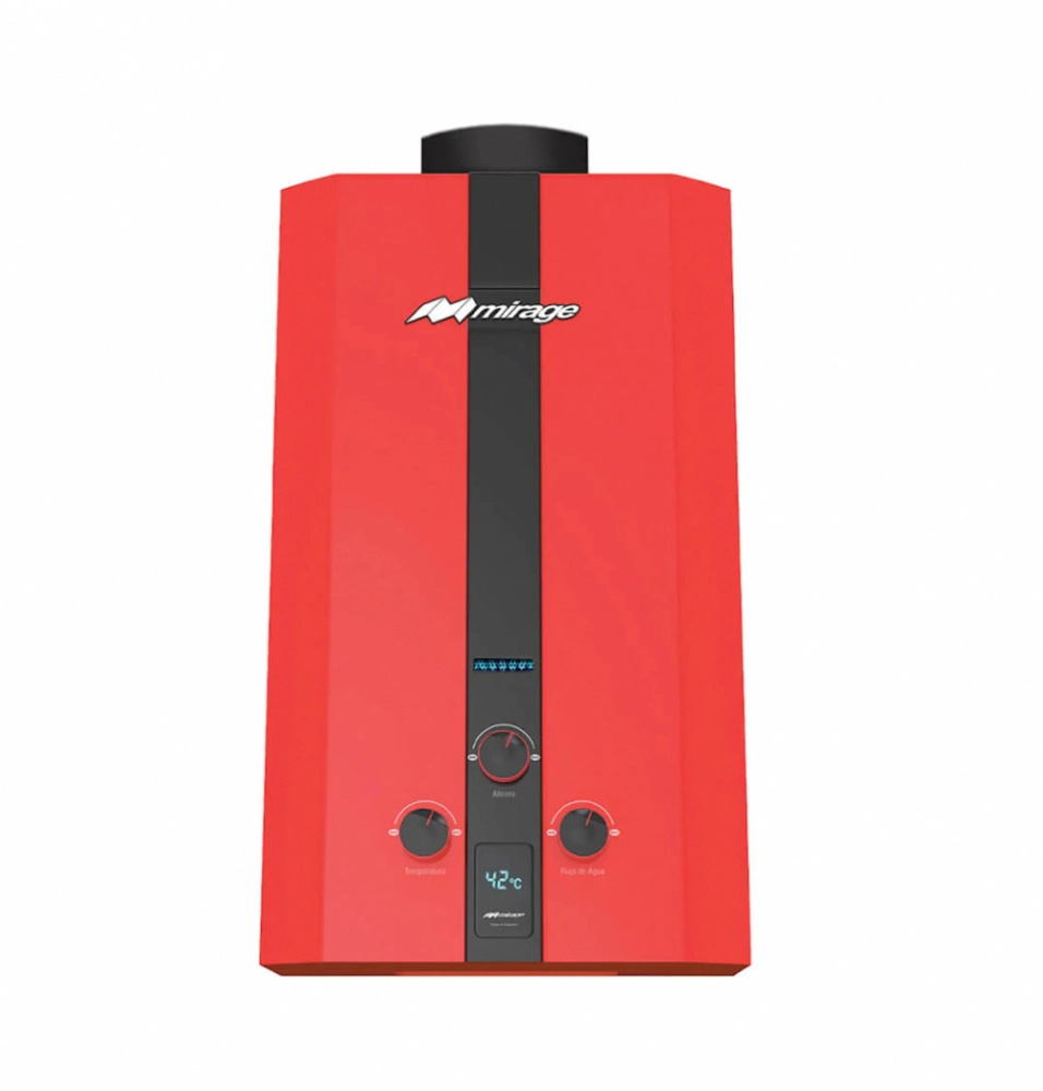 Mirage boiler mbf10bb gas lp,serie flux,10lmin, color rojo
