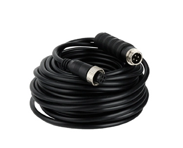 Dahua mcnu-gxf4-gxm4-3 - cable extensor tipo aviación de 3 metros para transmisión de video y audio analogico conectores m12 hembra a m12 macho 4 pines especial para dvr movil