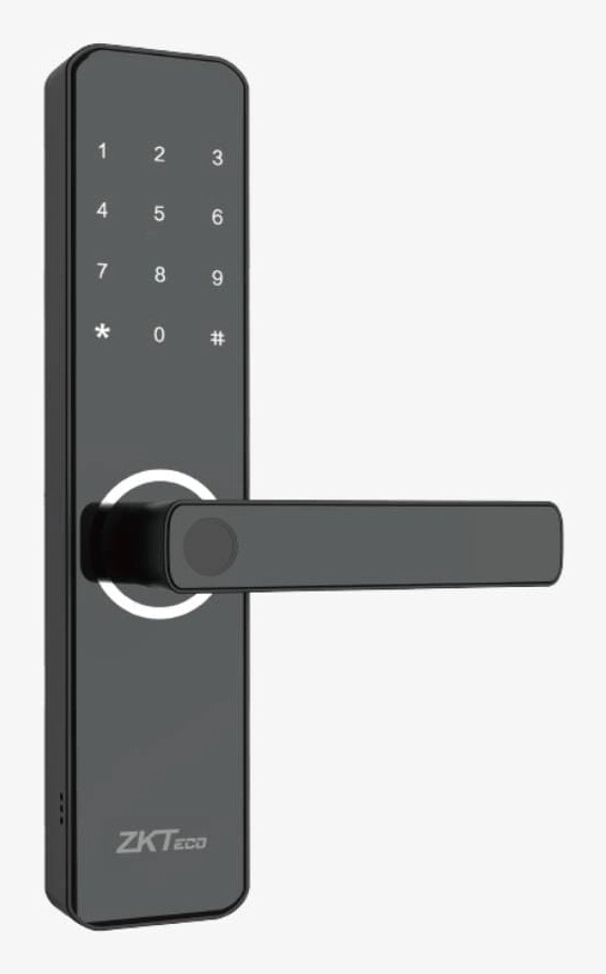 Zkteco ml100 - cerradura inteligente bidireccional con sensor de huella digital  codigos aleatorios con app  300 usuarios  wifi  compatible con zsmart