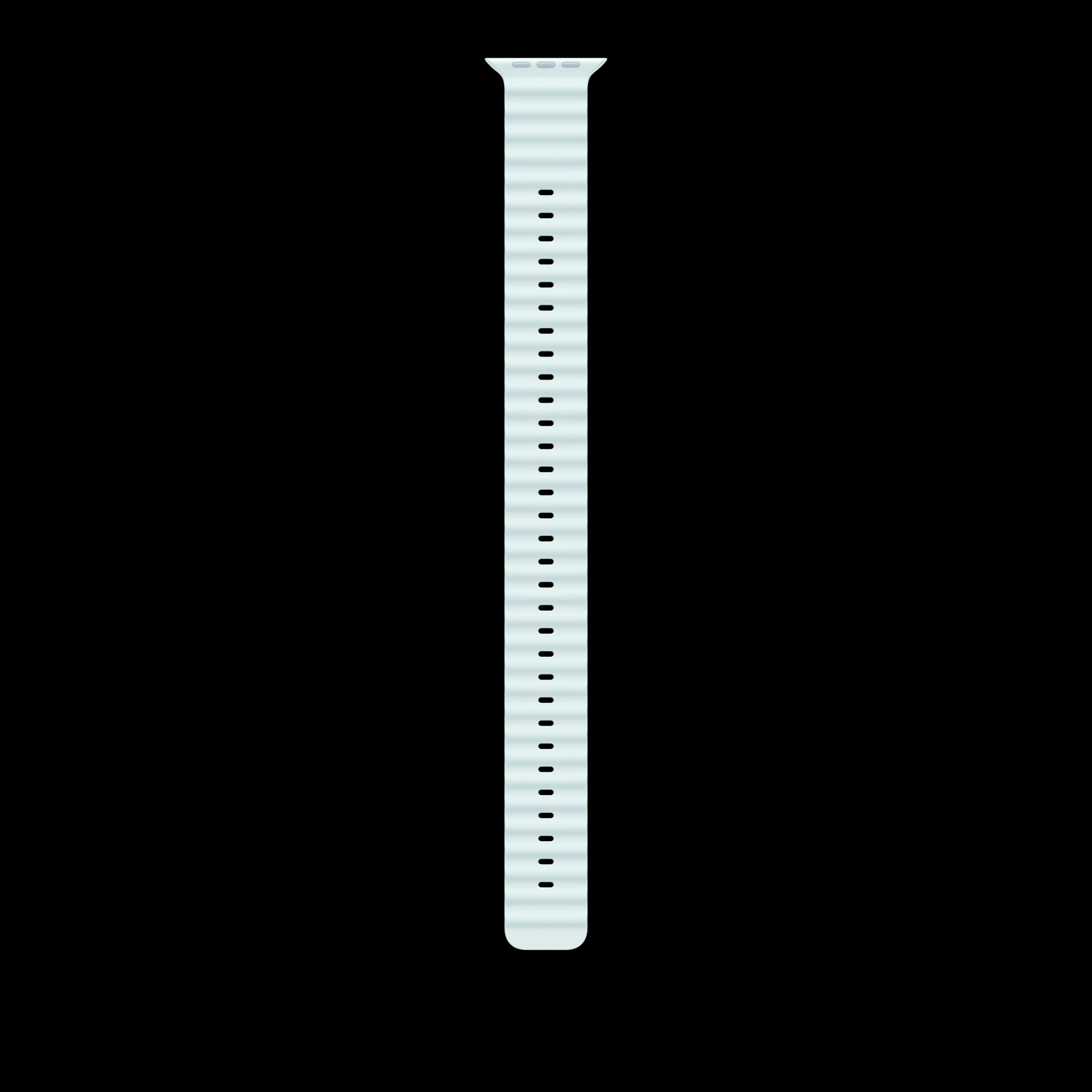 49mm ice blue ocean band extension - black titanium finish