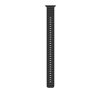 49mm black ocean band extension - black titanium finish