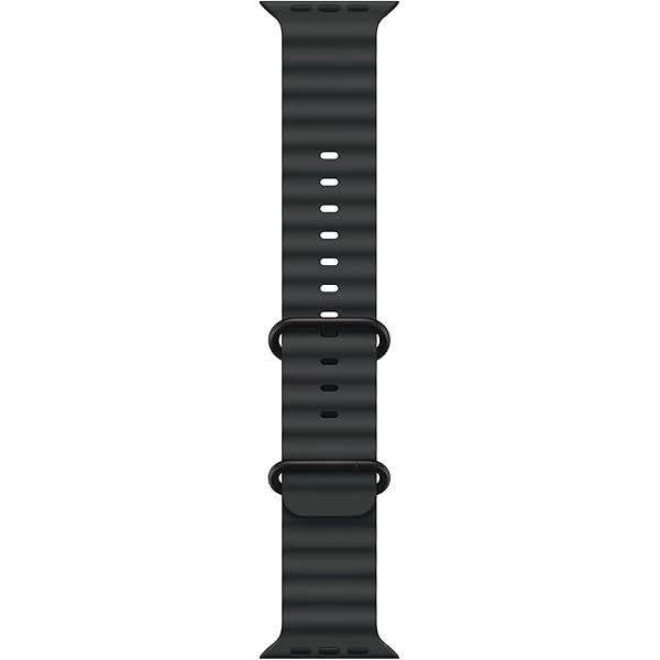 49mm black ocean band extension - black titanium finish