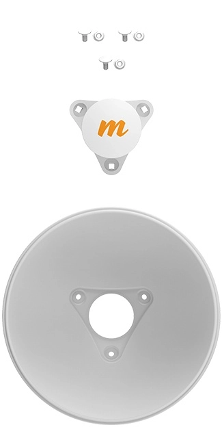 Antena tipo dish twist on de 20dbi slant para c5x con polarización dual (hv).