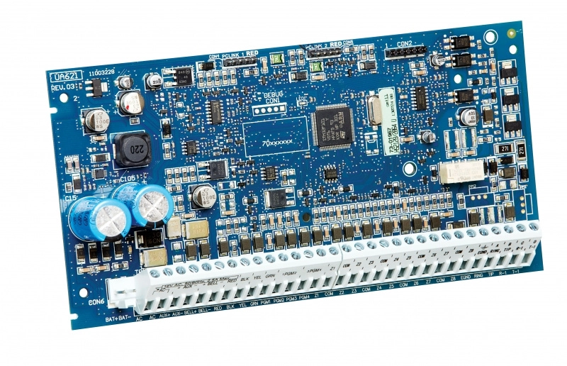 Dsc neo-rf-lcd-sb - paquete neo con 32 zonas panel hs2032 teclado alfanumérico hs2lcdrf9 n  gabinete gmx003  2 contactos inalámbricos pg9303  1 detector de movimiento pgp9914  transformadorsin batería