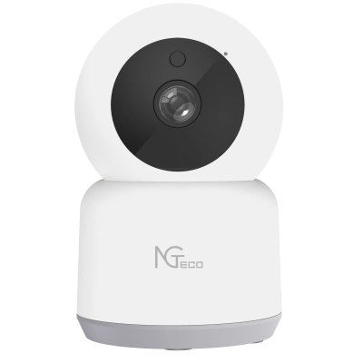 Ngteco ngc2401 - cámara pt wifi  1080p  lente 3.6mm  visión panorámica e inclinación  visión nocturna  almacenamiento local y en la nube   control remoto  audio bi-direccional  funciona con alexa